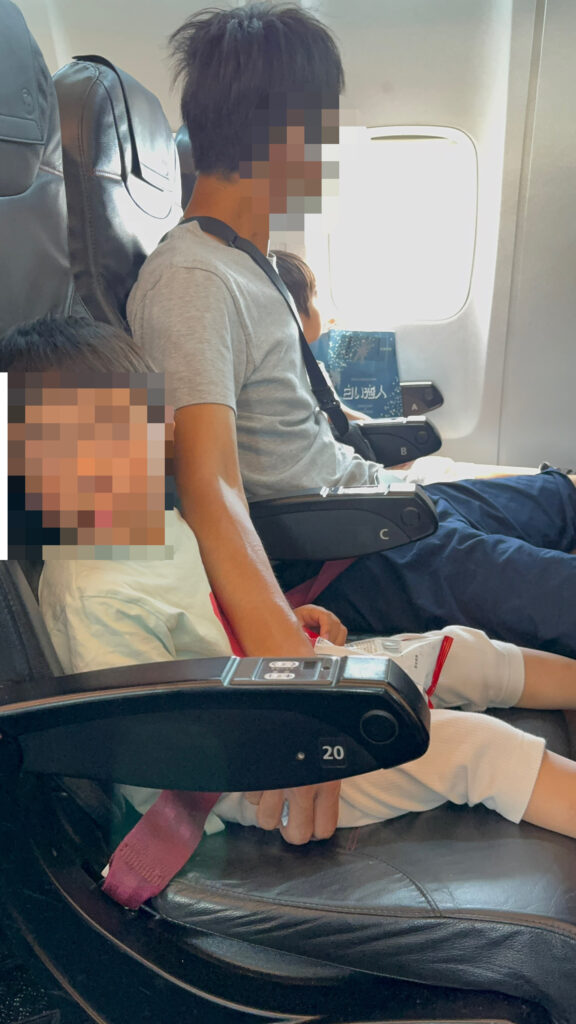 JAL飛行機_3歳双子着陸サポート
